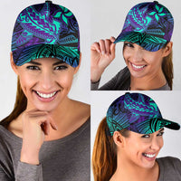 Purple Paradise Polynesian Classic Cap Hawaiian Tribal Hammerhead Shark LT14