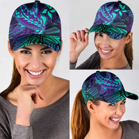 Purple Paradise Polynesian Classic Cap Hawaiian Tribal Hammerhead Shark LT14 - Polynesian Pride