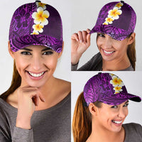 Purple Polynesia Classic Cap Plumeria Tropical Leaves With Galaxy Polynesian Art LT14 - Polynesian Pride