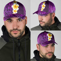 Purple Polynesia Classic Cap Plumeria Tropical Leaves With Galaxy Polynesian Art LT14 - Polynesian Pride