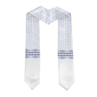 Queen Salote College 100 Years Anniversary Custom Graduation Stole Tonga QSC White LT7 - Polynesian Pride