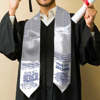 Queen Salote College 100 Years Anniversary Custom Graduation Stole Tonga QSC White LT7 - Polynesian Pride