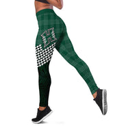 Rainbow Warriors Hawaii Palaka Leggings LT7 Green - Polynesian Pride
