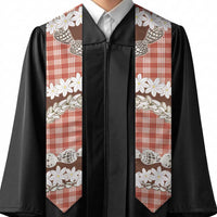 Red Hawaii Tiare and Shell Lei Graduation Stole Hawaiian Palaka Luxury Vibes LT14 - Polynesian Pride