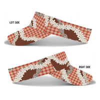 Red Hawaii Tiare and Shell Lei Sun Visor Cap Hawaiian Palaka Luxury Vibes LT14 - Polynesian Pride