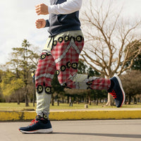 Red Palaka Hawaii Jogger Pants Kukui Nut Pikake Lei Hawaiian Tapa Pattern LT14 - Polynesian Pride