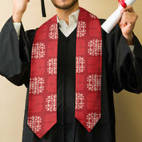 Red Palaka Quilt Hawaii Graduation Stole Traditional Hawaii-plaid Pattern LT14 - Polynesian Pride
