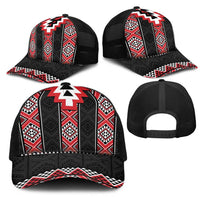 Red Taniko Aotearoa Mesh Trucker Cap Niho Taniwha Mix Poutama LT14 - Polynesian Pride