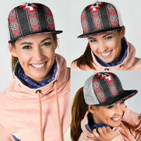 Red Taniko Aotearoa Mesh Trucker Cap Niho Taniwha Mix Poutama LT14 - Polynesian Pride