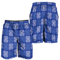Royal Blue Palaka Quilt Hawaii Shorts for Men Traditional Hawaii-plaid Pattern LT14 - Polynesian Pride