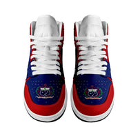 Samoa High Sneakers AJ1 Coat Of Arms Flag Inspired LT05 - Polynesian Pride