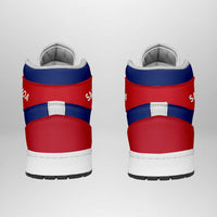 Samoa High Sneakers AJ1 Coat Of Arms Flag Inspired LT05 - Polynesian Pride