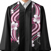 Samoa Siapo Tribal Pattern Graduation Stole Violet Polynesian Plumeria Tapa Motif LT9 - Polynesian Pride