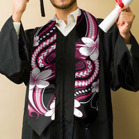 Samoa Siapo Tribal Pattern Graduation Stole Violet Polynesian Plumeria Tapa Motif LT9 - Polynesian Pride