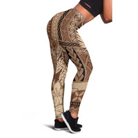 Samoa Women's Day Leggings Tiale Flower Mix Siapo Tapa LT7 - Polynesian Pride