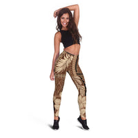 Samoa Women's Day Leggings Tiale Flower Mix Siapo Tapa LT7 - Polynesian Pride