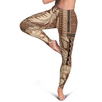 Samoa Women's Day Leggings Tiale Flower Mix Siapo Tapa LT7 - Polynesian Pride