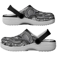 Samoan DNA Art Tattoo Clogs Shoes Polynesian Pattern Black Color LT03 - Polynesian Pride
