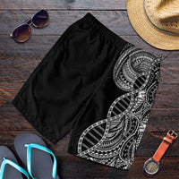 Samoan DNA Art Tattoo Shorts for Men Polynesian Pattern Black Color LT03 Black - Polynesian Pride