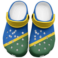 Solomon Islands Clogs Shoes Heritage Palette Flag-Inspired LT01 Blue - Polynesian Pride