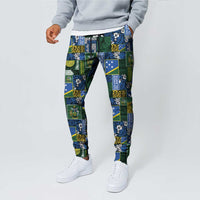 Solomon Islands Meri Kirihimete Jogger Pants Pacific Patchwork Xmas Vibes LT9 - Polynesian Pride