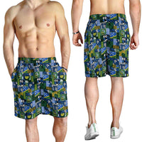 Solomon Islands Meri Kirihimete Shorts for Men Pacific Patchwork Xmas Vibes LT9 - Polynesian Pride