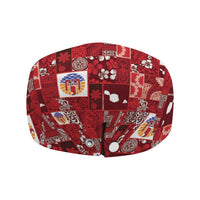 Tahiti Oaoa I Teie Noera Jeff Hat Pacific Patchwork Xmas Vibes - Polynesian Pride