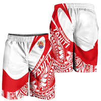 Tahiti Va'a Race Shorts for Men Polynesian Tattoos Sporty Style LT03 - Polynesian Pride