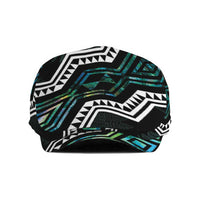 Taniko Aotearoa Mix Paua Shell Jeff Hat Niho Taniwha Turquoise Glitter LT01 Turquoise - Polynesian Pride