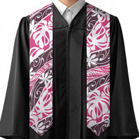 Tarona Tahiti Tiare Monstera Graduation Stole Polynesian Pattern Curve Style LT01 - Polynesian Pride