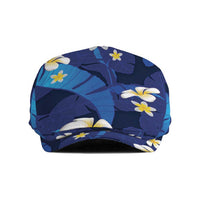 Teal Purple Banana Leaf Hawaii Jeff Hat Lau Maia Plumeria Tropical Summer Vibes