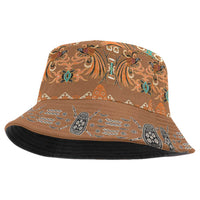 Terracotta Batik Papua-inspired Pattern Bucket Hat - Polynesian Pride