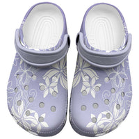 Tiare Tahiti Clogs Shoes Purple Polynesia Motifs - Polynesian Pride