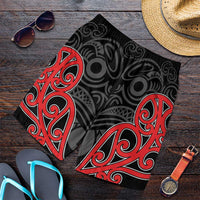 Toitu Te Tiriti 1840 Aotearoa Shorts for Men Stand Together Stand Stronger LT01 Black - Polynesian Pride