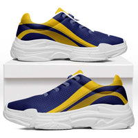 Tokelau Chunky Sneakers Flag-Inspired Curve Style LT05 Blue - Polynesian Pride