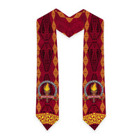 Tonga Beulah College Graduation Stole Ngatu and Polynesian Pattern LT03 - Polynesian Pride