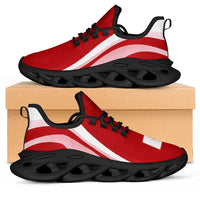 Tonga Clunky Sneakers Flag-Inspired Curve Style LT05 Red - Polynesian Pride