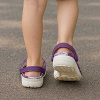 Tonga Kupesi Ngatu Clogs Shoes Vintage Purple Plumeria - Polynesian Pride