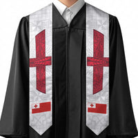Tonga Ngatu Art Rugby Mate Ma'a Graduation Stole LT03 - Polynesian Pride