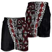 Tonga Ngatu Art Tattoo Polynesian Shorts for Men LT03 - Polynesian Pride