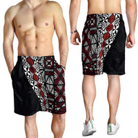 Tonga Ngatu Art Tattoo Polynesian Shorts for Men LT03 - Polynesian Pride