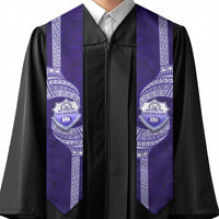 Tonga Tupou High School Graduation Stole Traditional Ngatu and Polynesian Pattern LT03 - Polynesian Pride
