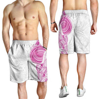 Traditional Polynesian Art Tattoos Shorts for Men Pink Color LT03 - Polynesian Pride