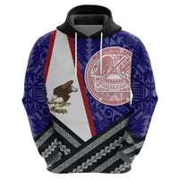 American Samoa Polynesian Hoodie merican Samoa Flagnd Seal Pullover Hoodie Red - Polynesian Pride