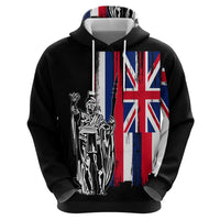 Polynesian Pride Hoodie Custom Hawaiian Hawaii King Flag Hoodie - Polynesian Pride