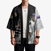 Personalized New Zealand Football Kimono Kiwi Mascot with Silver Fern - Maori Tribal Tattoo Art
