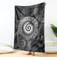 Hawaiian Piko Blanket Cultural Anchor Connect Your Roots Ocean Waves TS04 - Polynesian Pride