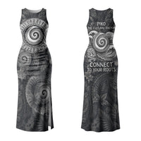 Hawaiian Piko Couples Matching Tank Maxi Dress and Hawaiian Shirt Cultural Anchor Connect Your Roots Ocean Waves TS04 - Polynesian Pride