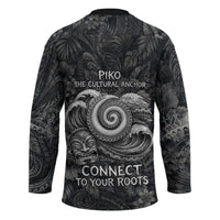 Hawaiian Piko Hockey Jersey Cultural Anchor Connect Your Roots Ocean Waves