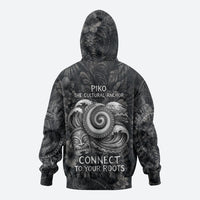 Hawaiian Piko Hoodie Cultural Anchor Connect Your Roots Ocean Waves TS04 - Polynesian Pride